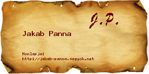 Jakab Panna névjegykártya